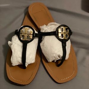 Tory Burch Mini Miller Leather Sandals